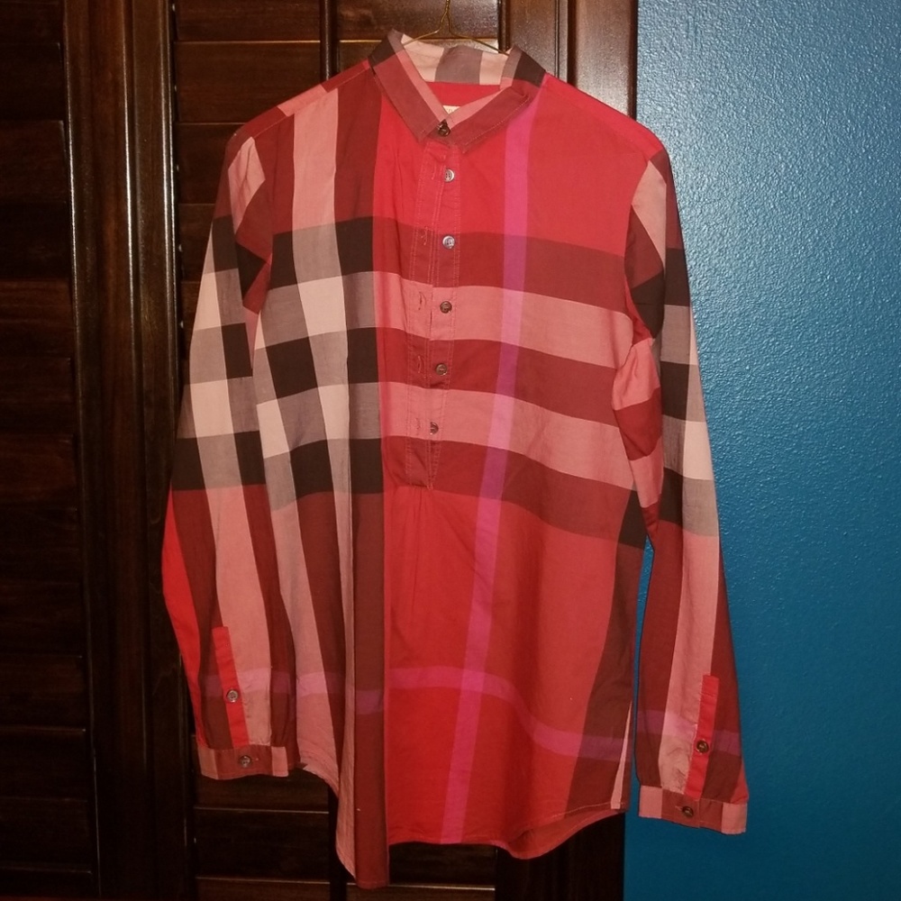 BURBERRY LONG SLEEVE POLO...BURBERRY BRIT
